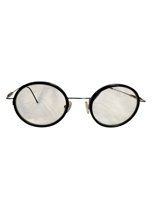Vintage POLICE 2388 Round Frames Glasses Black Silver Metal Frame 49 20 Unisex main image 4